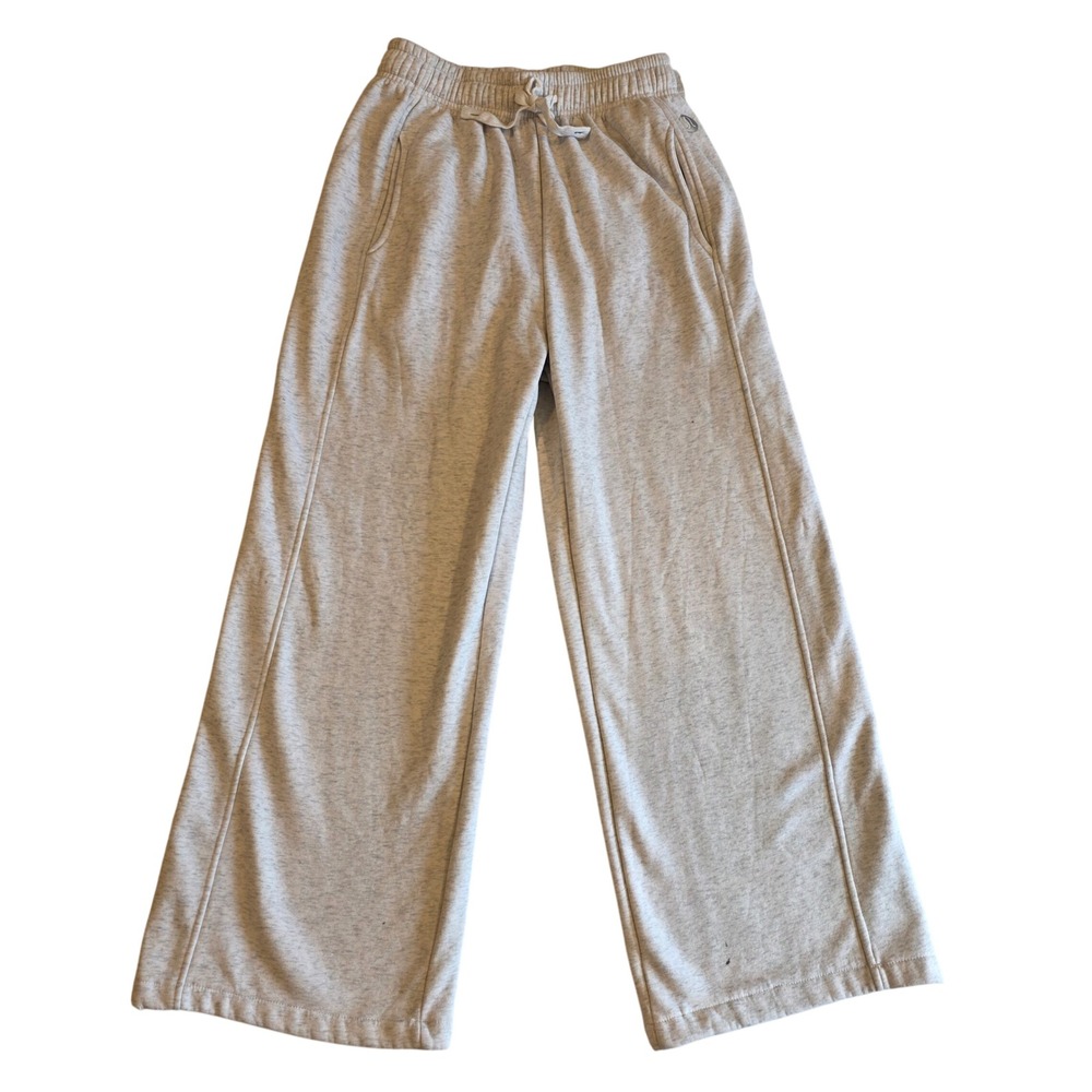 Lululemon Ebb to Train Wide Leg Sweatpants Heathered Grey Size 4 Joggers